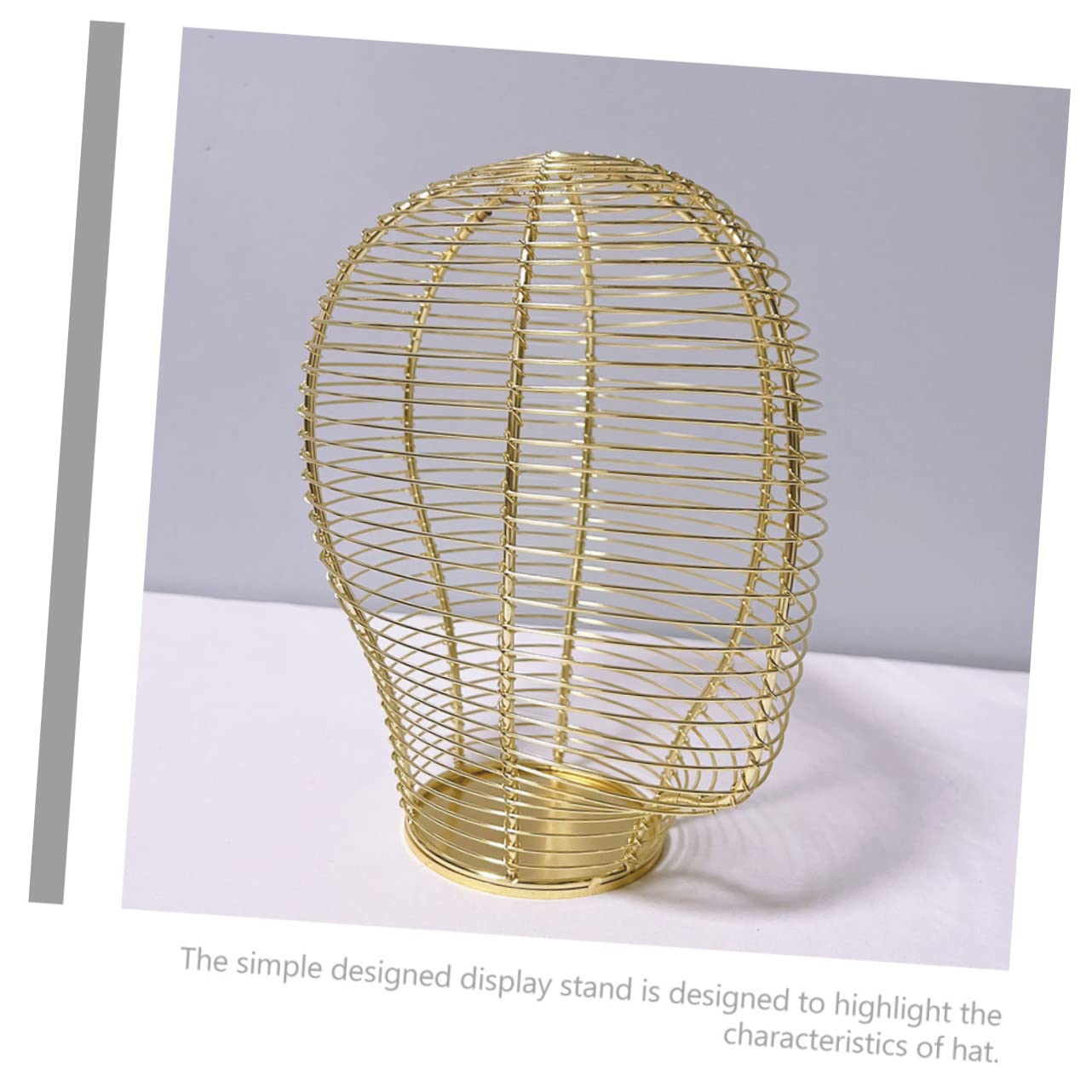 Homoyoyo Perchero Para Guardar Sombreros Modelo Cabeza De Metal Hierro Forjado Dorado