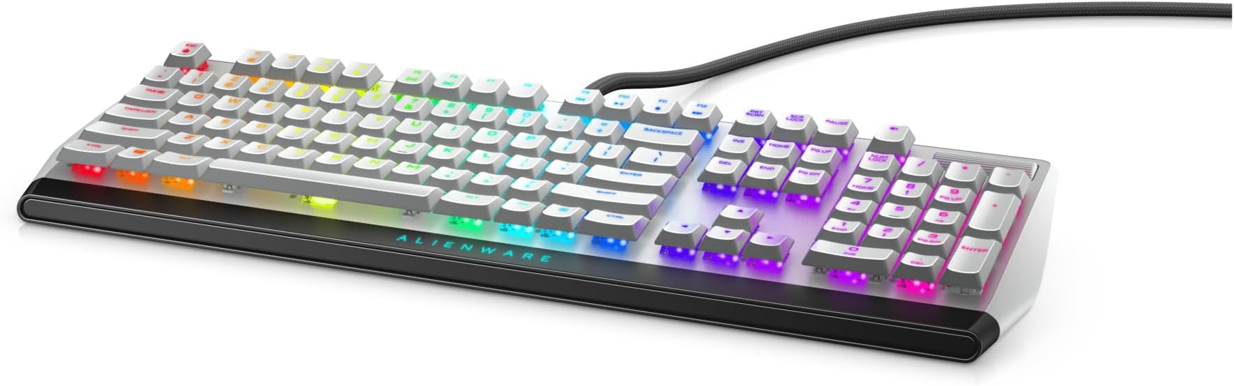 Alienware 510K Low-Profile RGB Mechanical Gaming Keyboard, US Layout - AW510K (Lunar Light)