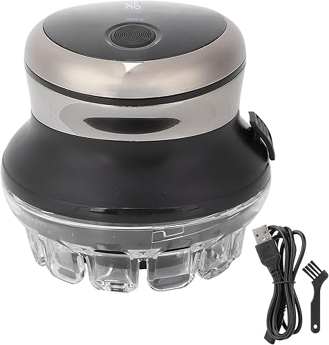 Miniatura 7 de Afeitadora de cabeza eléctrica cabezal de hoja voladora de 360 cabezal eléctrico impermeable para hombre cabeza calva seca y húmeda 1969ft de tiempo