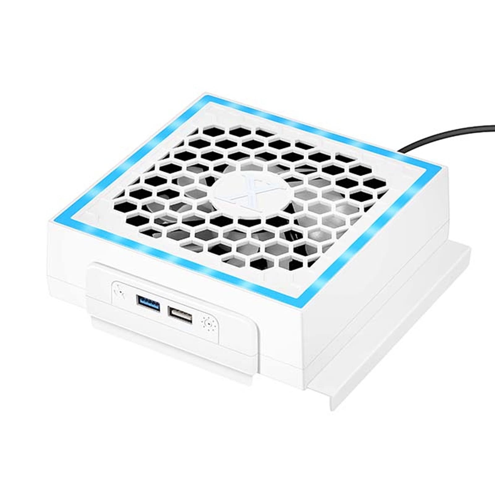 Ouitble Ventola di raffreddamento per console di gioco Ventola di raffreddamento professionale efficiente a basso rumore con striscia luminosa colorata per la serie S Perfetta comp
