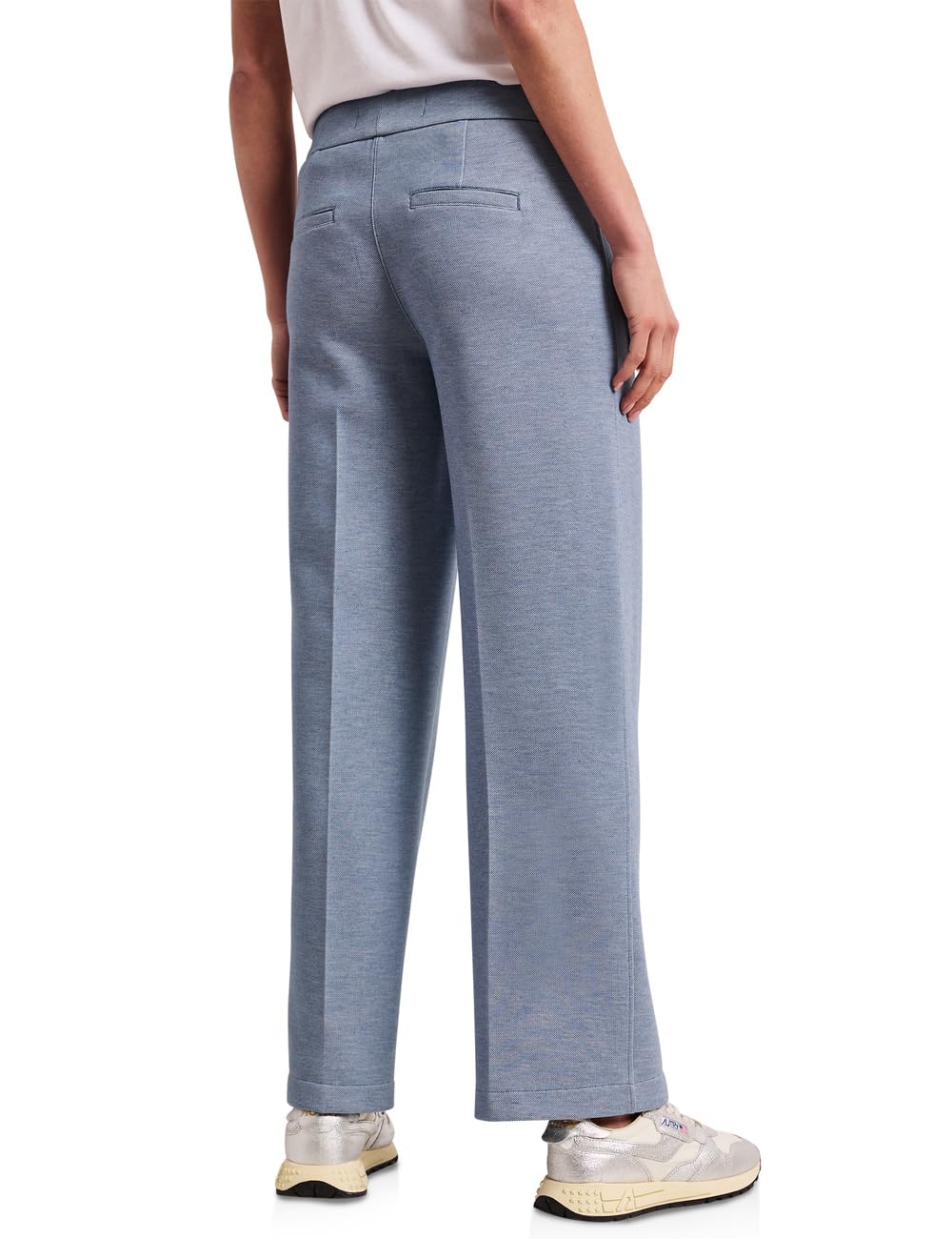 Street One Damen Wide Leg Hose mit Knopfdetails 3818166