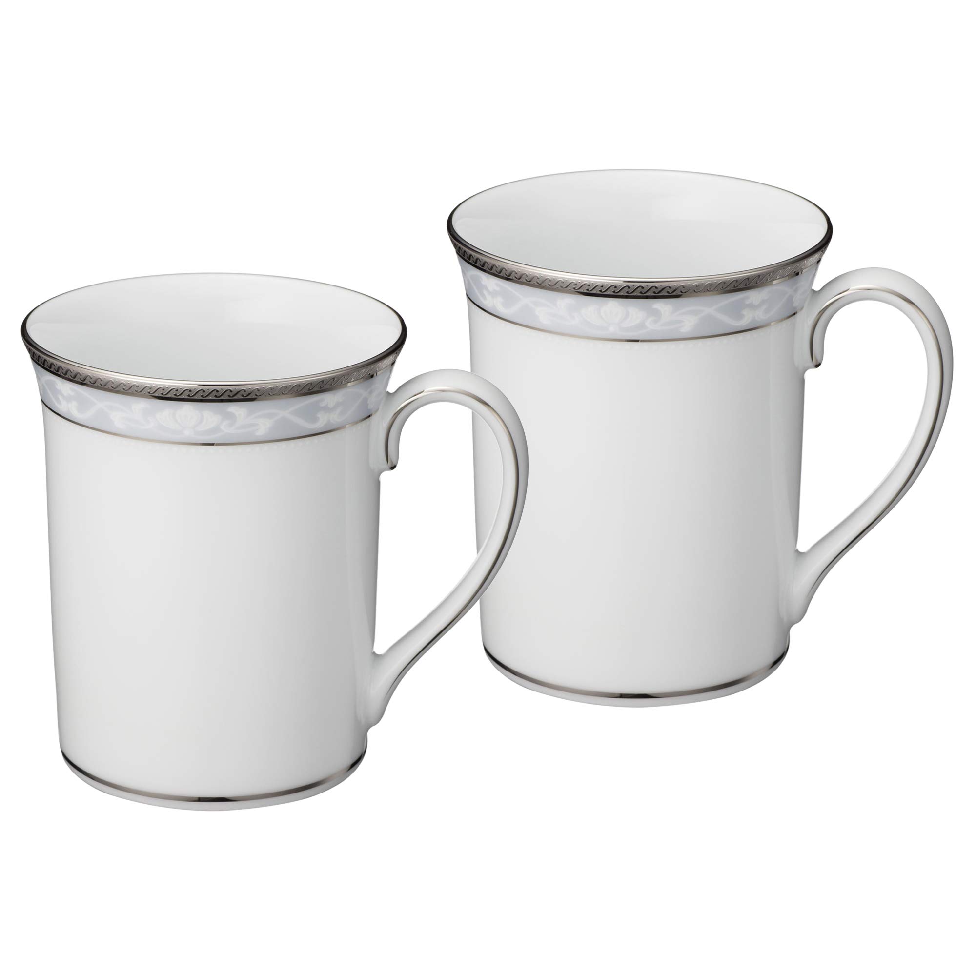 Noritake ノリタケ マグカップ ( ペアセット ) 310cc ハンプシャープラチナ 2個 ファインポーセレン P91332/4336
