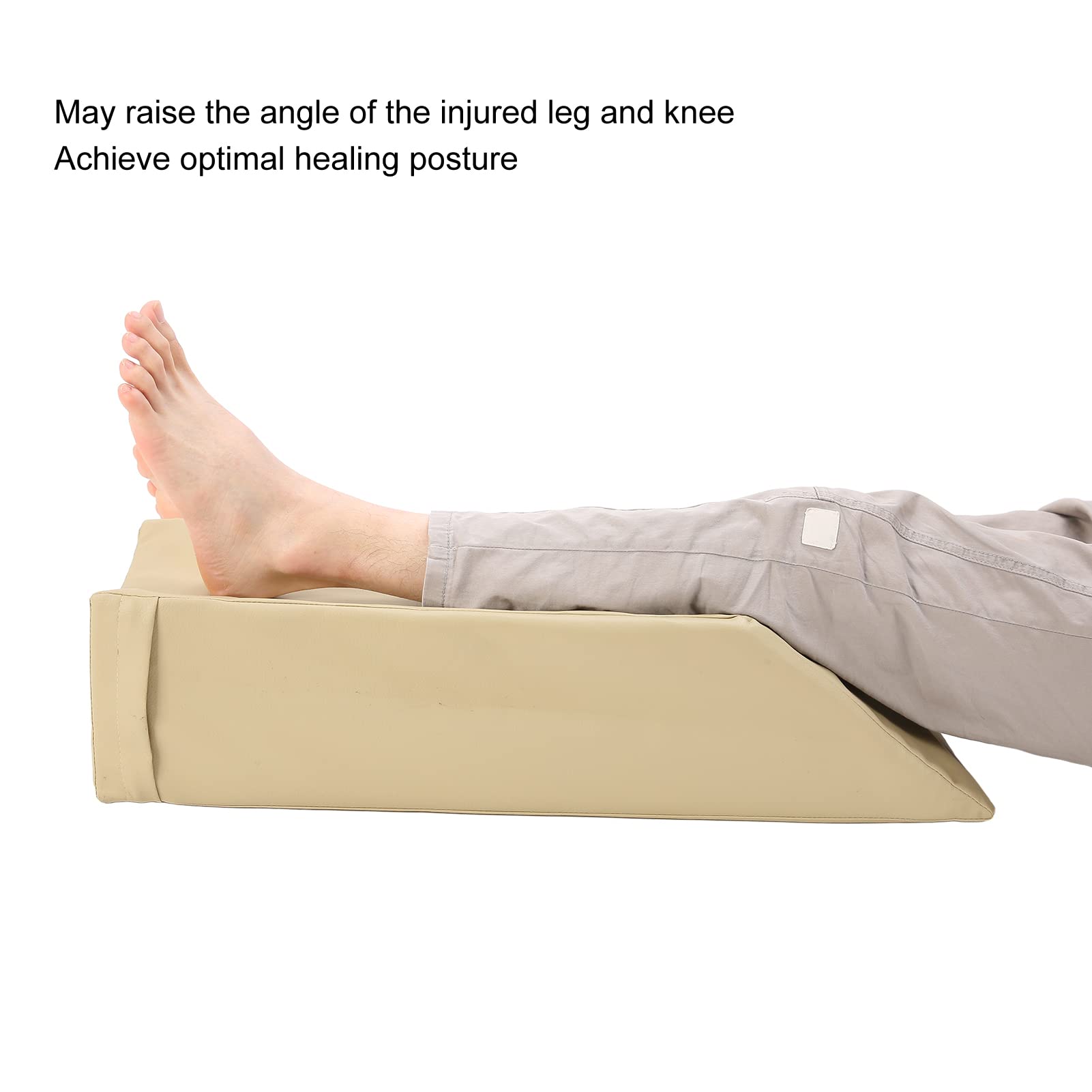 Fyearfly Almohada de Esponja para Levantamiento de piernas, Almohada de posicionamiento de piernas Inclinada de 45 Grados, Suave y cómoda para aliviar el Dolor después de la cirugía para