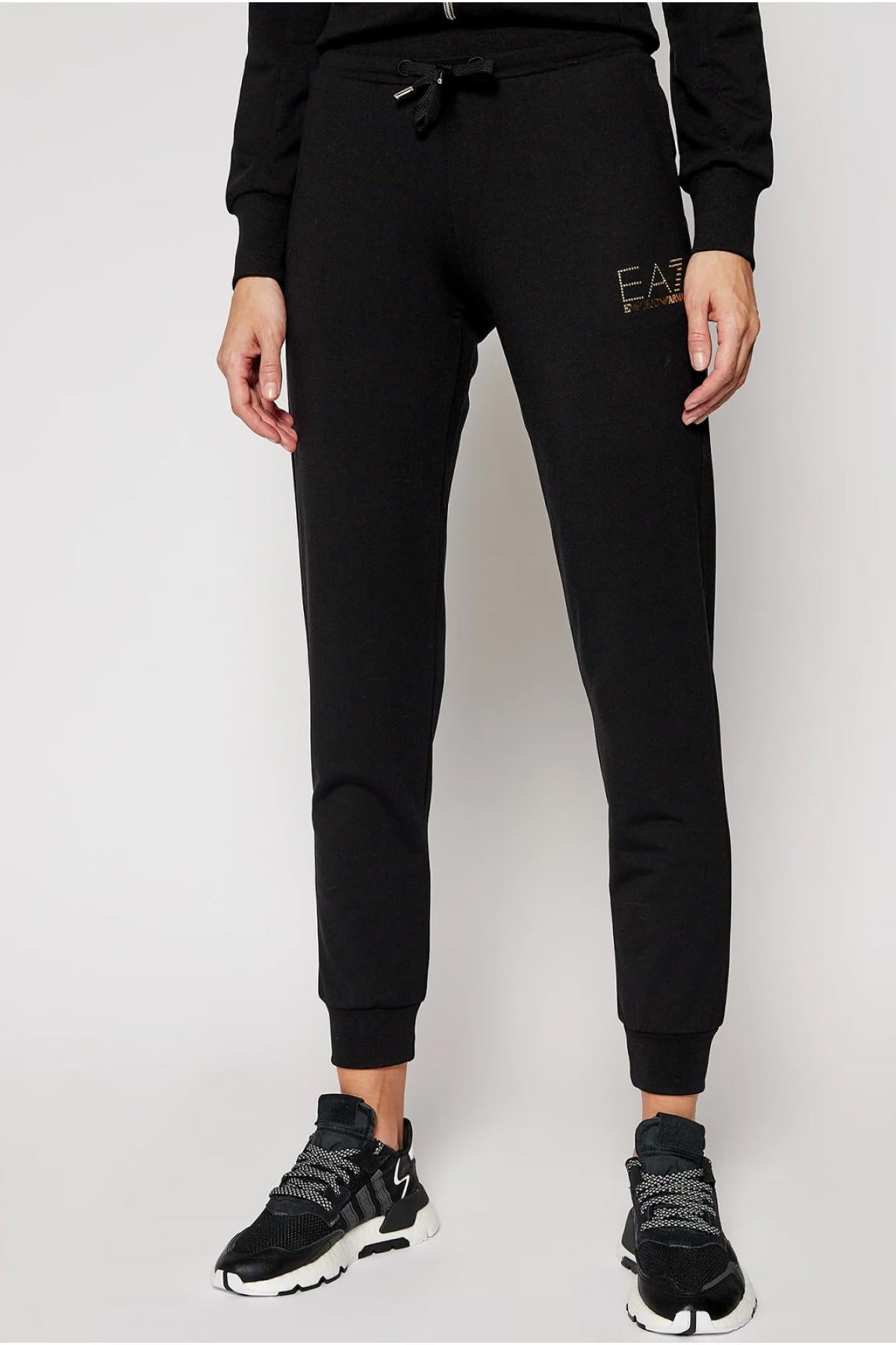 EA7 Emporio Armani Tuta Donna Evolution in jersey di misto viscosa stretch con cappuccio 8NTV51TJ9RZ