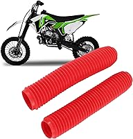 Vista 2 de Cubiertas de bobina, botas de choque, 2 unids/set cubierta de horquilla delantera 14.173 in de longitud de goma para CR80 CR125 CR250 CRF250