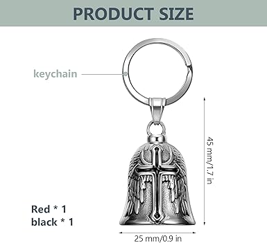 XNZMYN Guardian Bell 2 Pcs Motorcycle Bell Stainless Steel