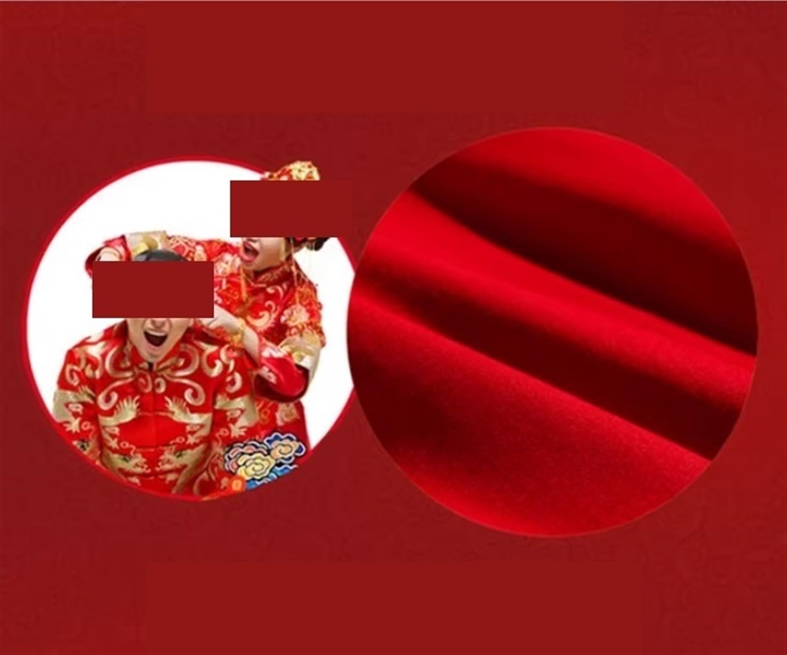 新品未使用品】 高級婚礼布団 鳳凰刺繍の赤い掛け布団 新品未使用品