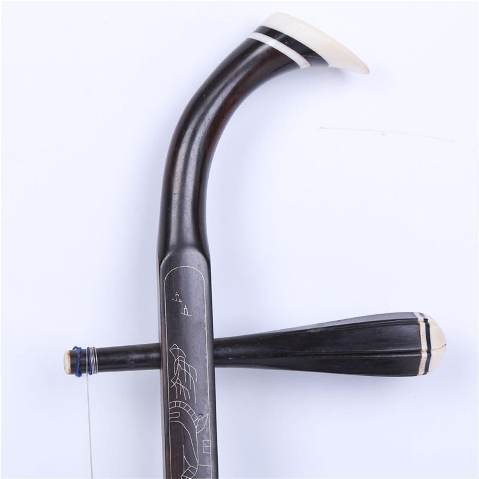 Erhu Instrument À Cordes Erhu Plat Octogonal En Ébène Fait À La Main