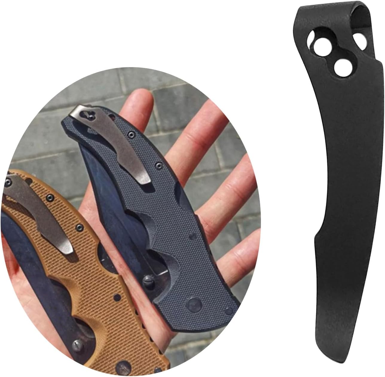 Folding Knifee Back Clip Knifee Tool Accessories Alloy Folding Knifee Holder Knifee Pocket Back Clip