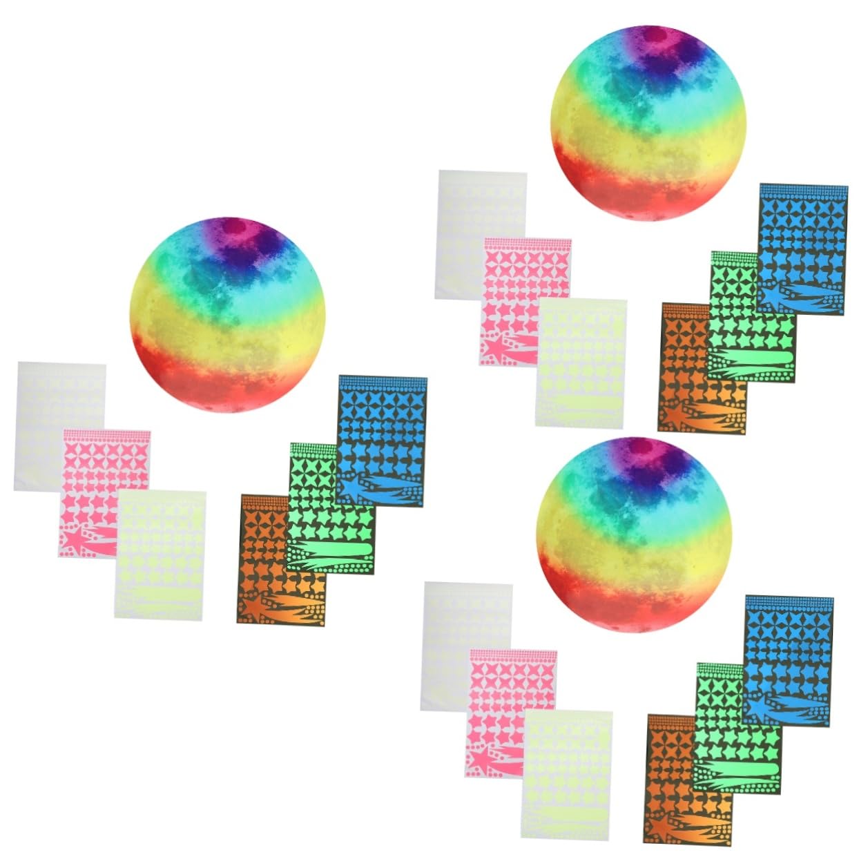 Stickers muraux phosphorescents étoiles lune pour illuminer le plafond de la chambre d'enfant