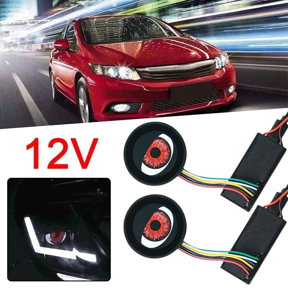フォグランプダイナミックデビルズアイ LEDライト 2PCS 12V-36V フォグランプダイナミックデビルズアイ LEDライト 2PCS 12V-36V