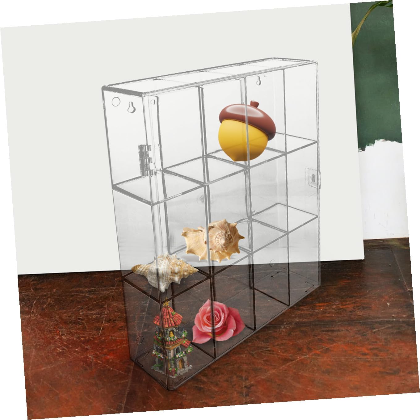 KOMBIUDA Multi-Grid Desktop Storage Box for Figurines Creative Acrylic Display Case for Toys Versatile Organizer for Home Office Compact and Functional Design for Easy Access image 5