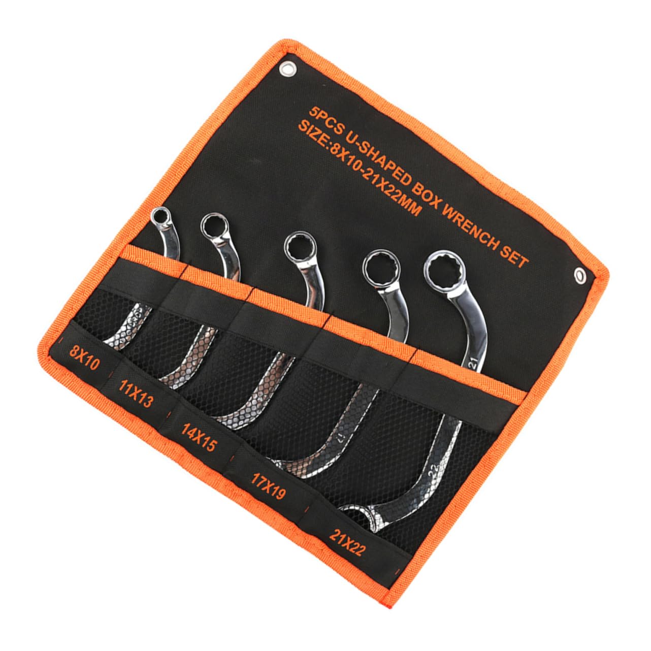 LIFKOME 5 Pièces Set de Clés à Douille Double Tête Acier Chrome Vanadium Outils Multifonctionnels pour Réparation Automobile et Installation Équipement