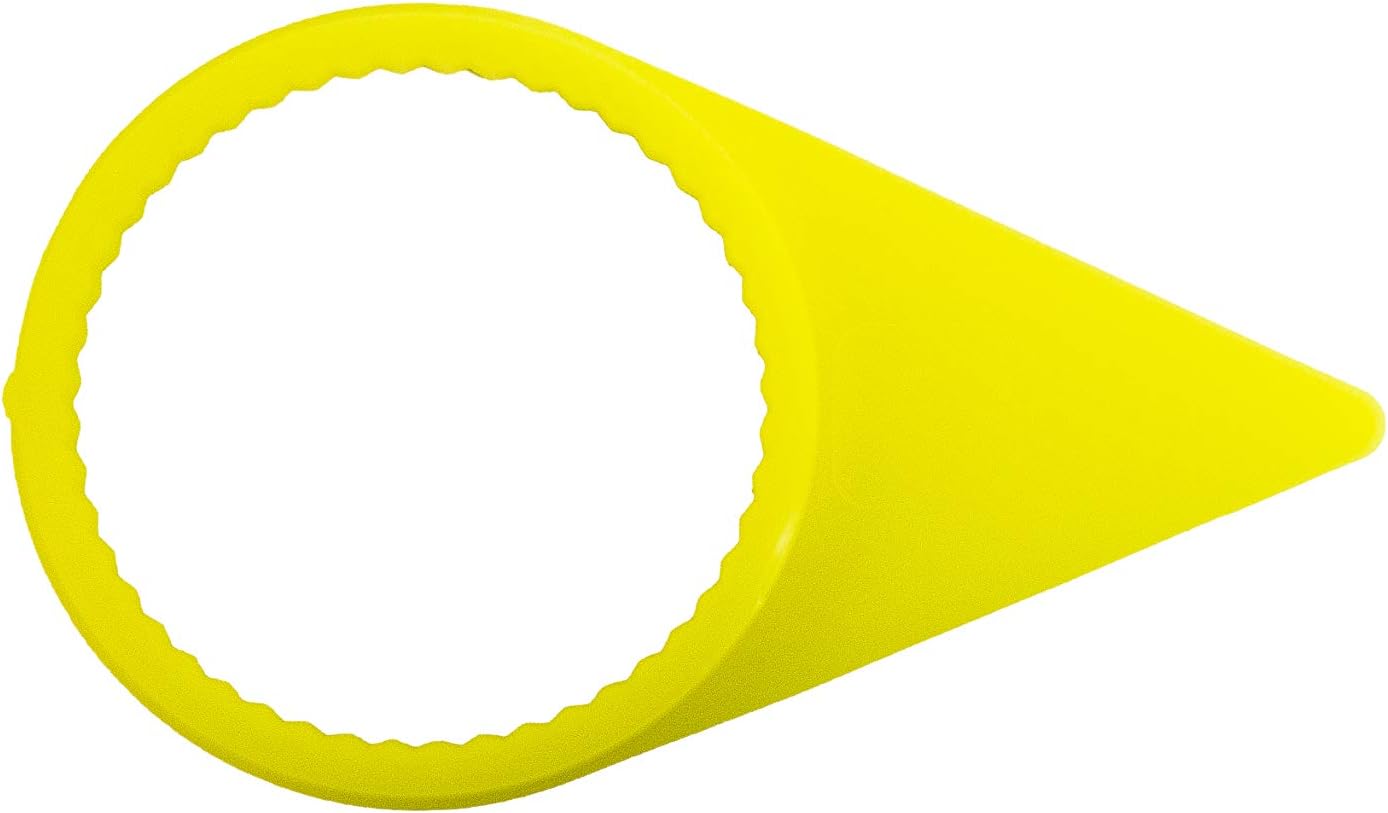 AME INTL 62432 Checkmate Wheel Nut Indicator – 32mm Yellow Lug Nut Movement Detector, Bulk Pack