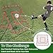 3.3x3.3FT Football Soccer Rebounder Net, Foldable Pitchback with 3x5-Angle Quick Adjustments, Precision Target Ribbon, Easy Setup for Baseball Softball & Multi-Sport Drills