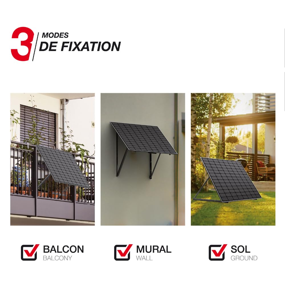 Kit solare Plug&Play Home 250W, IP67, inverter WiFi, cavo 3M