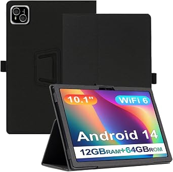 Case for ATMPC T10 / ATMPC IT-801B Tablet 10 Inch, Premium PU Leather Folio Folding Stand Protective Tablet Cover with Hand Strap Magnet