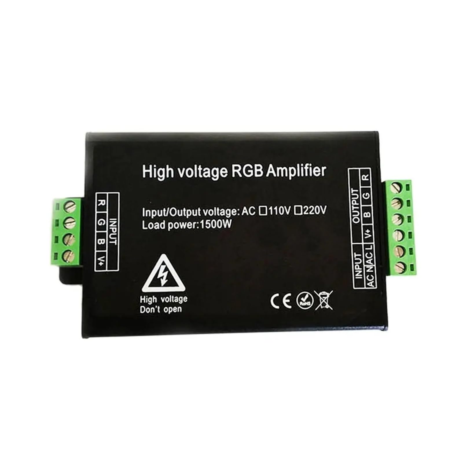Controlador Amplificador LED RGB AC 220V 1500W para Tiras 5050 y 3528