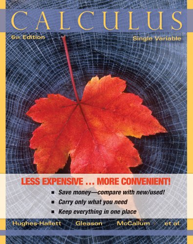 Calculus, Binder Ready Version: Single Variable