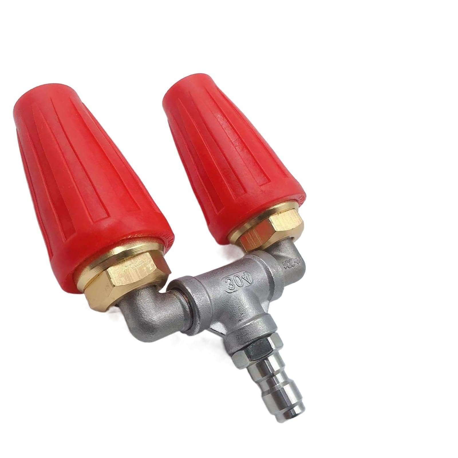 Dysza turbo myjki ciśnieniowej, podwójna dysza turbo ze złączem ze stali nierdzewnej, 4000 PSI do czyszczenia samochodów, cegieł, betonu - Power Twin/Triple Turbo Design