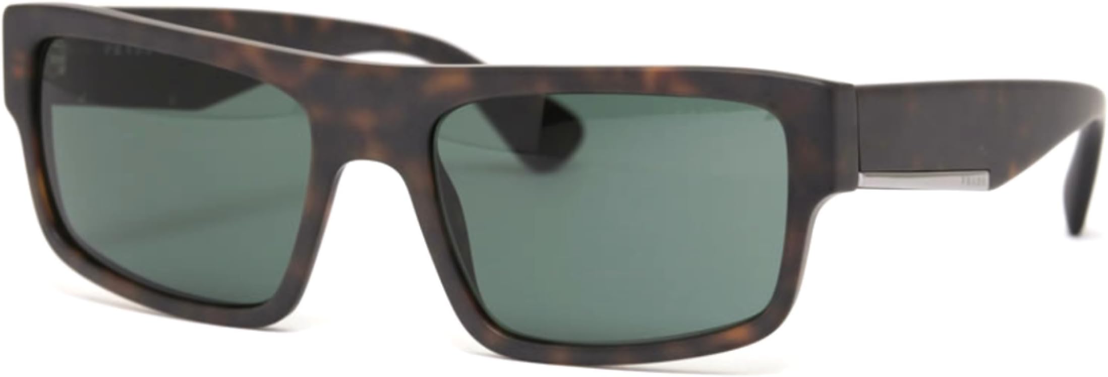 Prada PR04RS - HAQ3O1 Sunglasses Matte Havana w/ Green / Grey 58mm