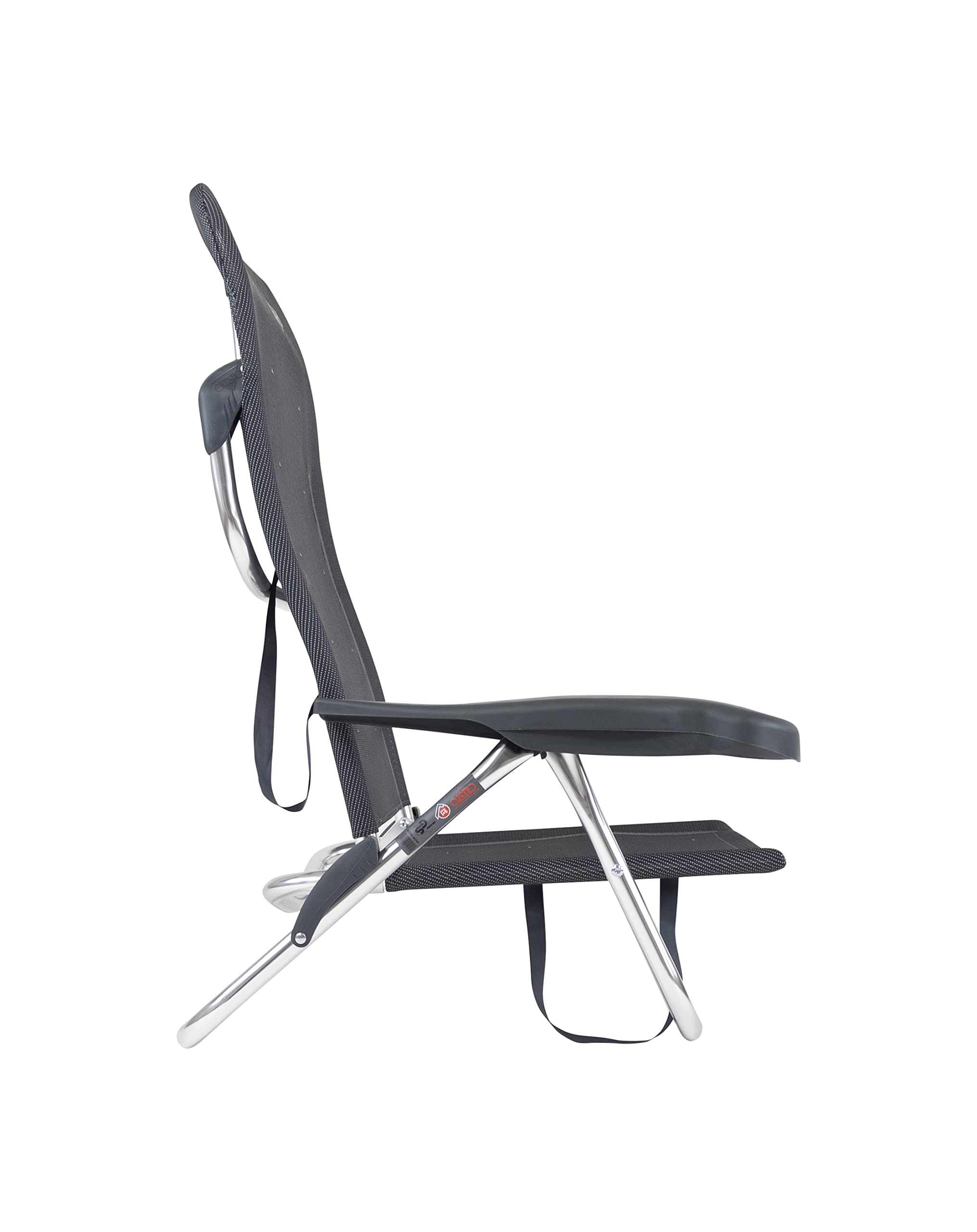 Crespo - Silla de Playa de Aluminio de 7 Posiciones AL/221-M - Gris Oscuro