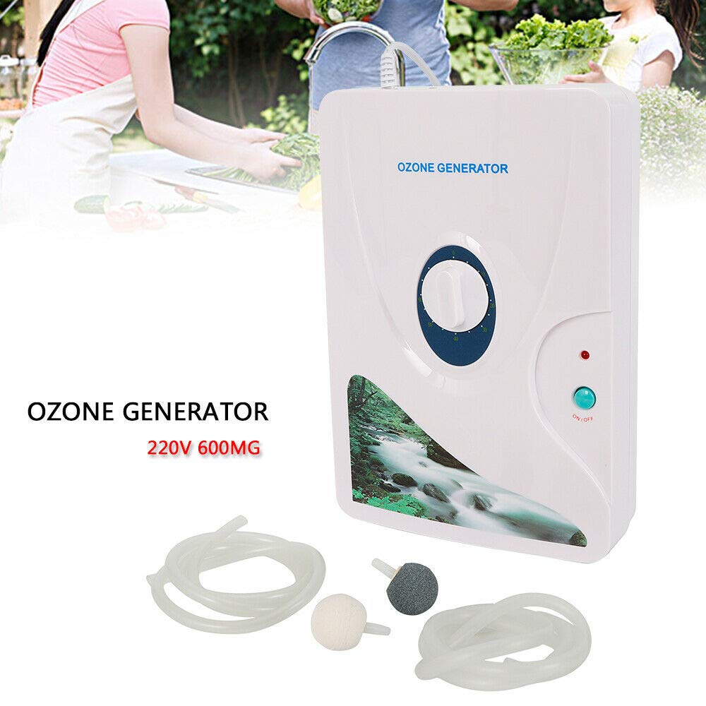 Samochodowy generator ozonu z wężem powietrznym 600 mg/h, przenośny oczyszczacz powietrza O3, urządzenie ozonowe z timerem, eliminuje zapachy, do pokoju, biura, garażu, samochodu, dymu i zwierząt