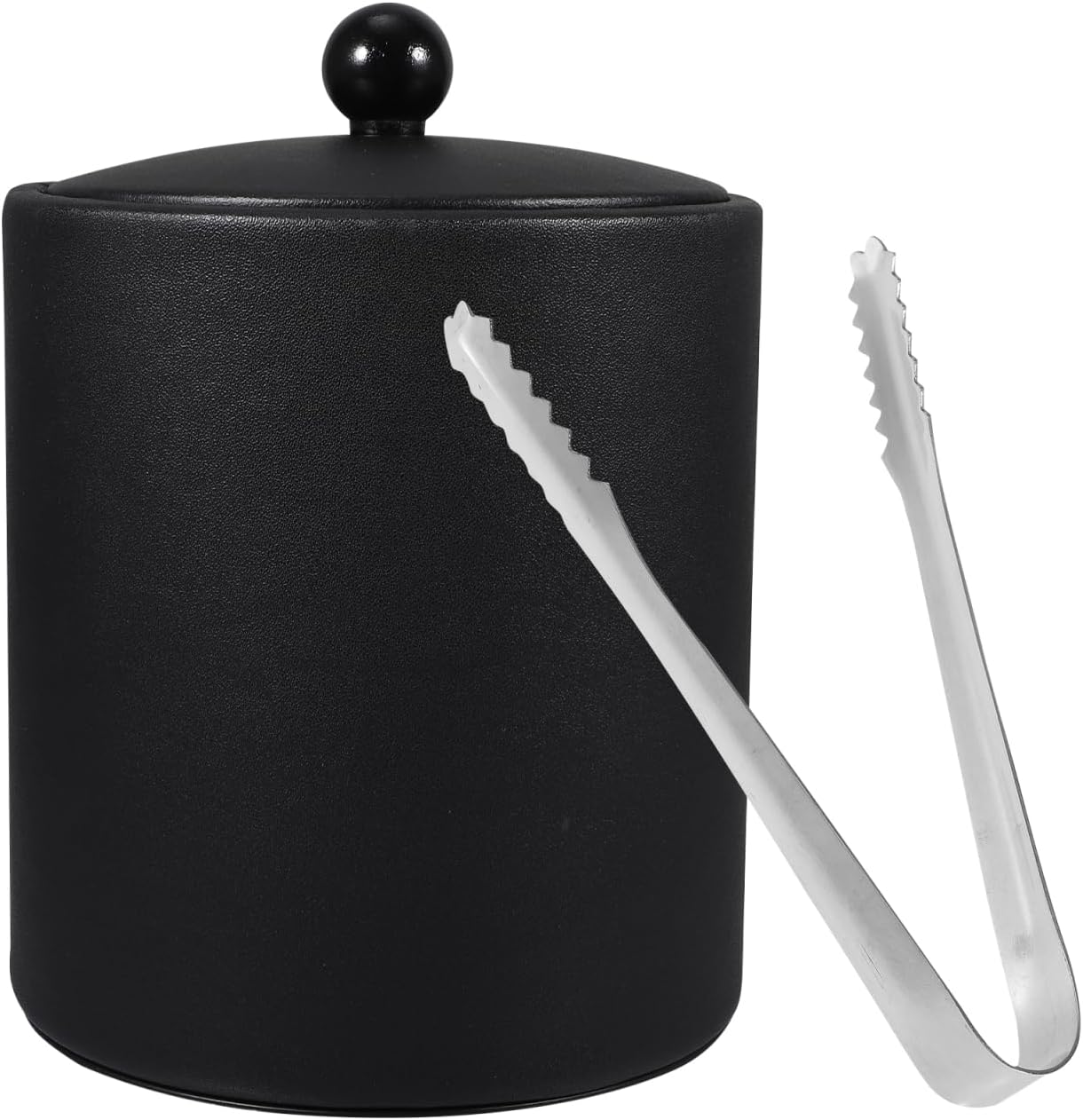 Cabilock Stainless Steel Ice Bucket with Tong Thickened Wine Cooler 7.3X5.5 Inches for Home Bar Parties and Outdoor Use