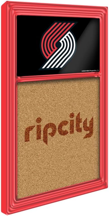 The Fan-Brand NBA Portland Trail Blazers: RipCity - Cork Note Board- Sports Decor for Home, Game Room, Fan Cave & Garage - USA Made