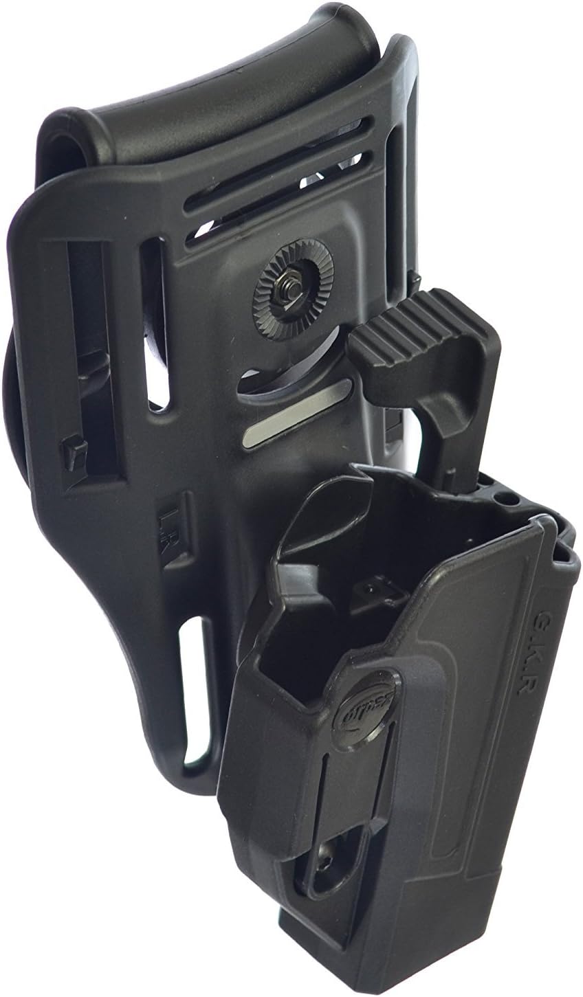 Defense Lowride Belt Attachment + Tactical Thumb Release Holster Tention Adjustment Paddle for All Smith & Wesson M&P 9mm.40cal .22cal & .45cal M&P M2.0 in 9mm .40cal & .45cal SD9 SD40 SD9VE