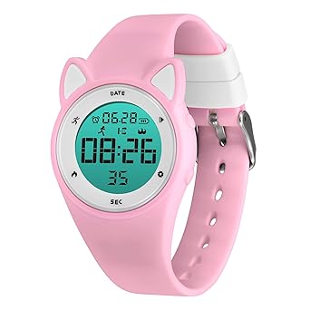 Kids Digital Watch, Fitness Tracker with Alarm Clock, Stopwatch, Sleep Monitor, No App Sport Watch for Kids Teens, IP68 Waterproof, Great Gift for Girls Boys