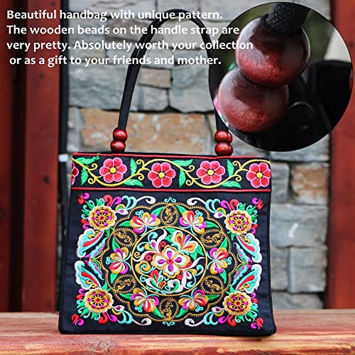 Bolso Tote Bordado Vintage para Playa y Viaje miniatura 6