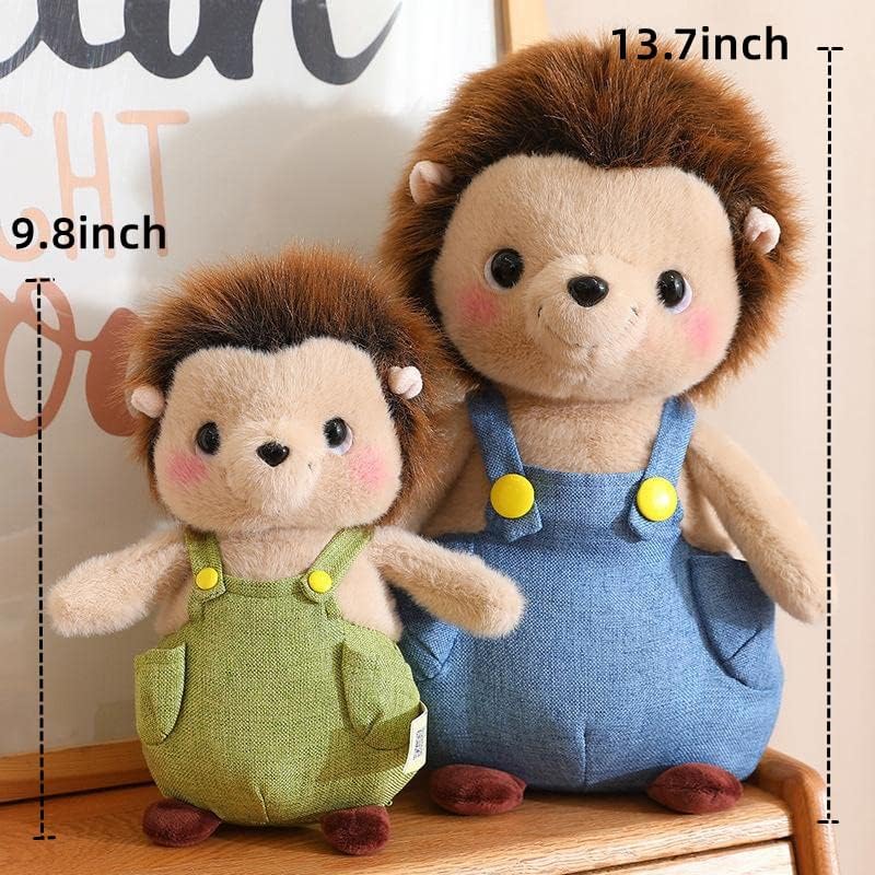 Miniatura 9 de Juguete de peluche de erizo, bonita almohada de animal de peluche de erizo suave, regalos de juguete para niños y novia, varios tamaños (marrón,