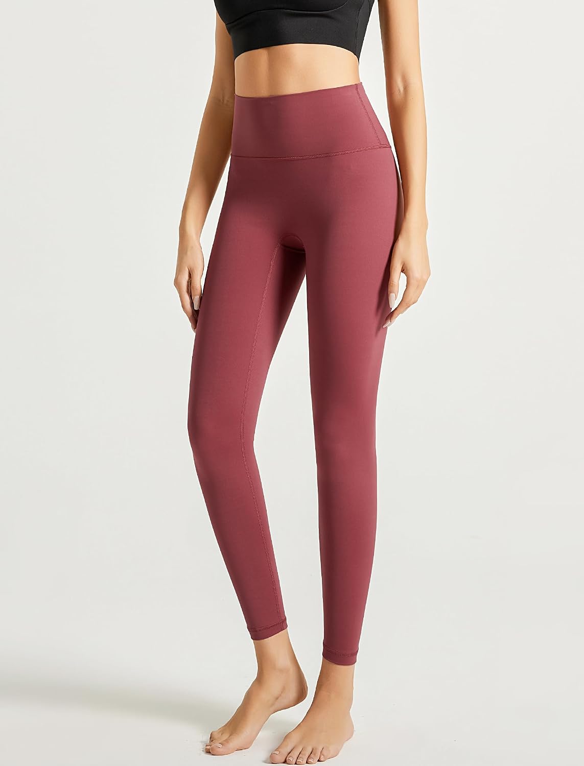 Yvette Leggings for Women with Pockets High Waist Athletic Non See-Through Tights