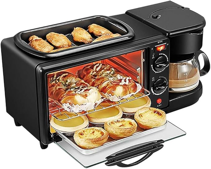 Sujurio Mini Waffel- & Kürbiskuchen-Maschine - Kompaktes Haushaltsgerät Mit EU-Stecker