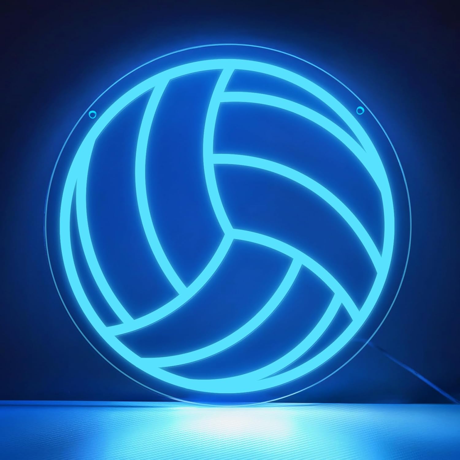 Volleyball Neon Sign, LED Volleyball Neon Light Sign for Wall Decor, Dimmable USB-Powered with ON/OFF Switch for Bedroom, Living Room, Game Room, Club, Kids' Holiday Gifts