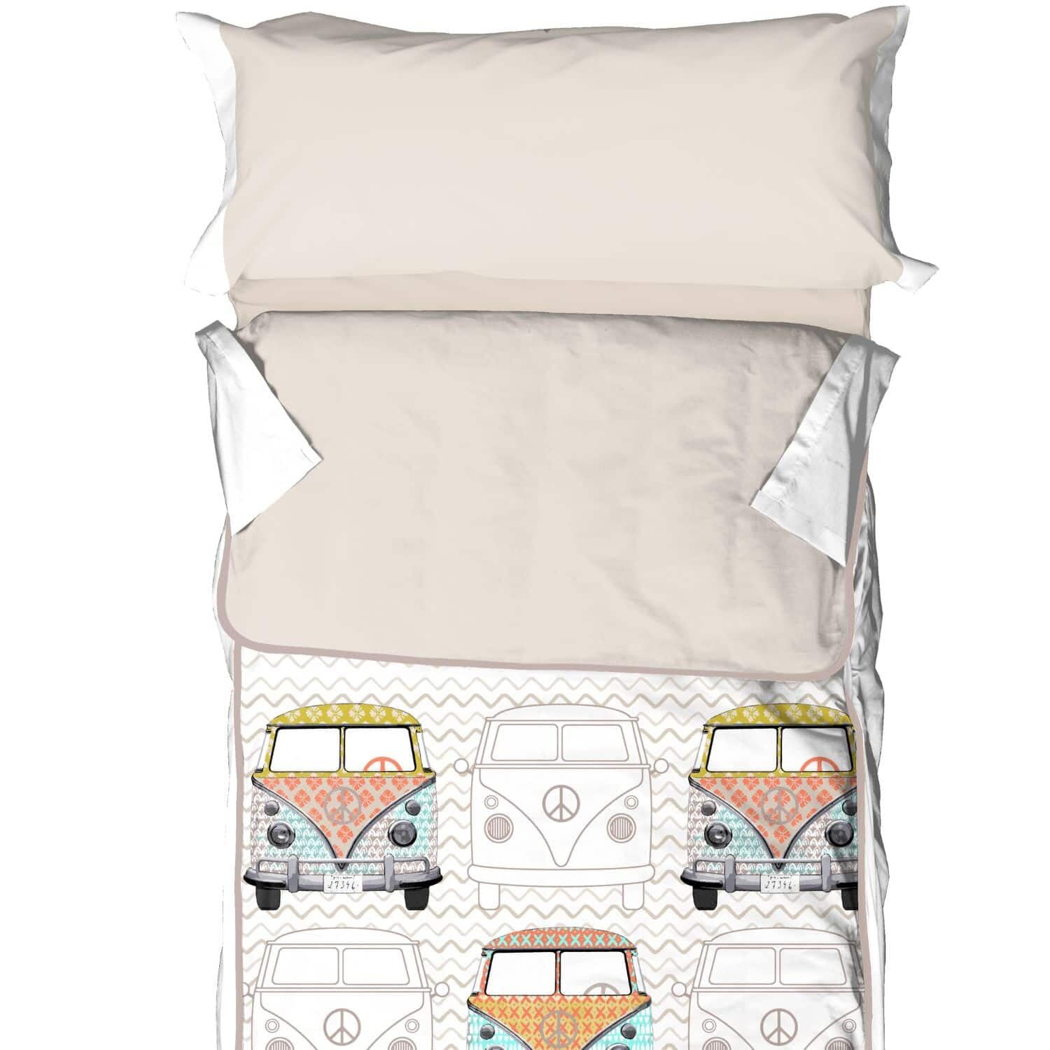 Burrito Blanco | Saco Nórdico con Relleno | Cama de 105cm. (+Medidas Disponibles) | Diseño 107 | Color Piedra (105x190/200cm.)