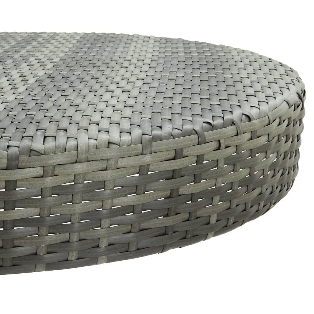 Tomostar Table de Bar Haute, Table Bistrot de Jardin Extérieur Gris 75,5x106 cm Résine tressée