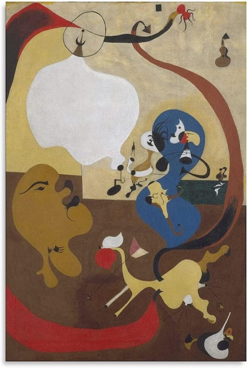 J・ミロ、オランダの室内、希少画集より、新品額・額装付