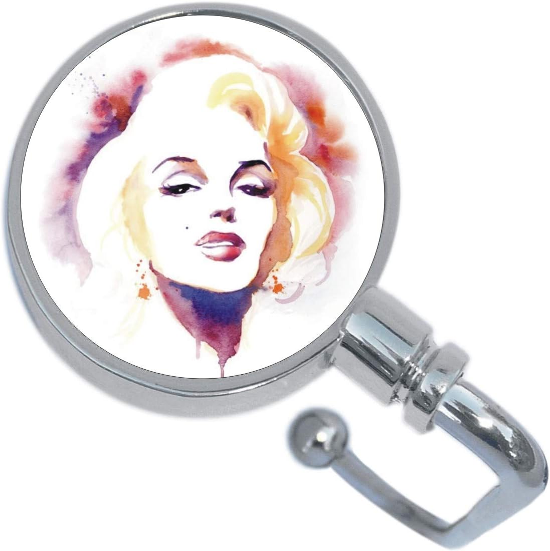 NewCharms Watercolor Marilyn Monroe Purse Hanger and Pouch