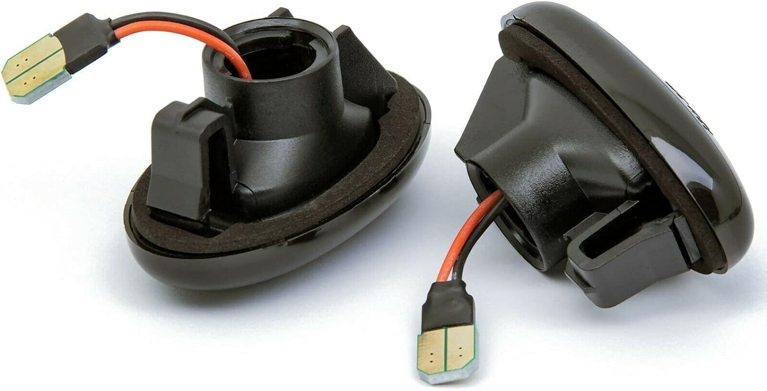 2 Stücke LED Blinker Seitenblinker für Mercedes-Benz Smart W450 W452 A-Class W168 Citan W415 Vito W639 W447, Blinker mit Canbus Fehlerfrei, Schwarz