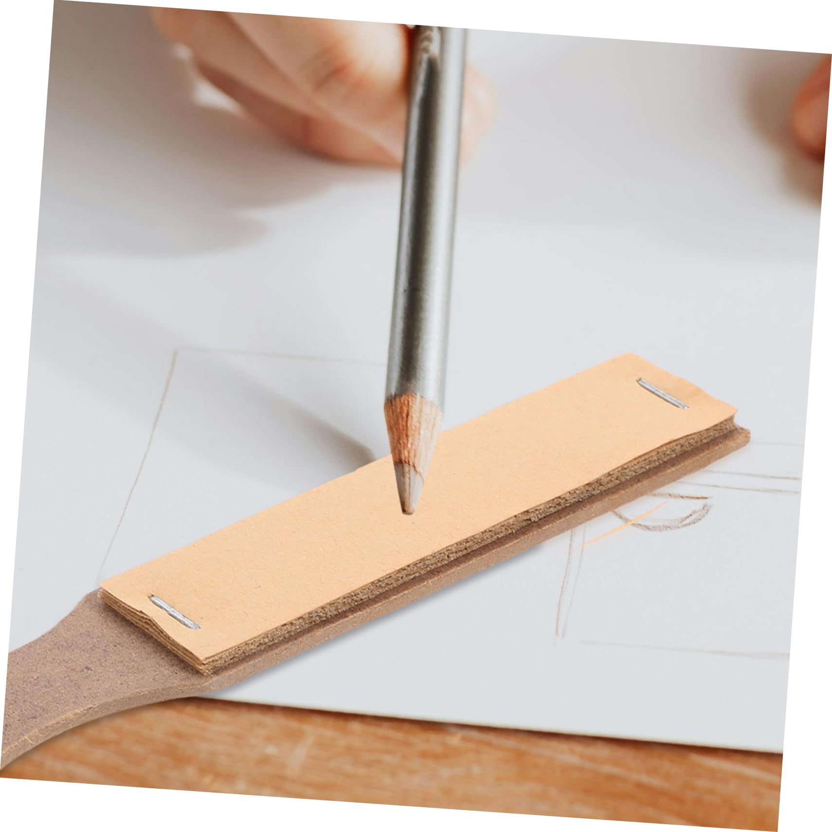Tofficu 40stücke Teiliges Bleistift Schleifpapier Ergonomisches Schleifbrett Für Künstler Tragbar Leicht Und Platzsparend Für Zeichnen Und Skizzieren Sicherer