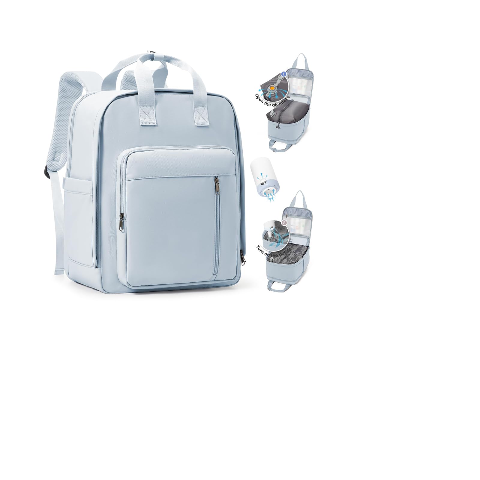 SZLX Zaino Ryanair 40x30x20 Sottovuoto Zaino da Viaggio 40x20x25 Bagaglio a Mano 40x30x20 Wizzair Donna Uomo Borsa da Cabina per Easyjet 45x36x20 Adatto a Laptop da 14 Pollici Impermeabile per Lavoro