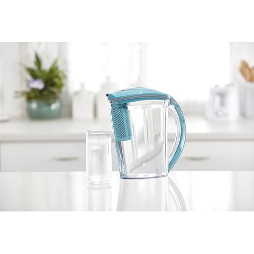 Miniatura 4 de Brita - Filtro grande de 10 tazas para chorro de agua mientras viertes la jarra de agua con 1 filtro