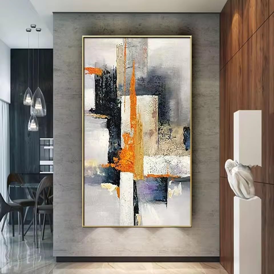 Pintura abstracta sobre lienzo MAIMANG para inspirar armonia en la decoracion del hogar