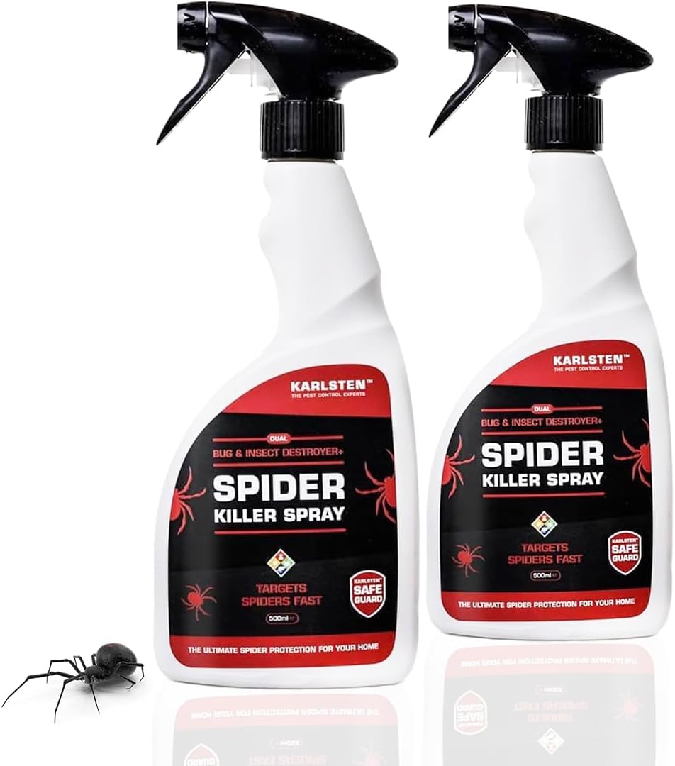 – Spider Killer Spray x2 | Double Strength Advanced Pest Control Formula for Fast Spider Elimination – Indoor & Outdoor Use