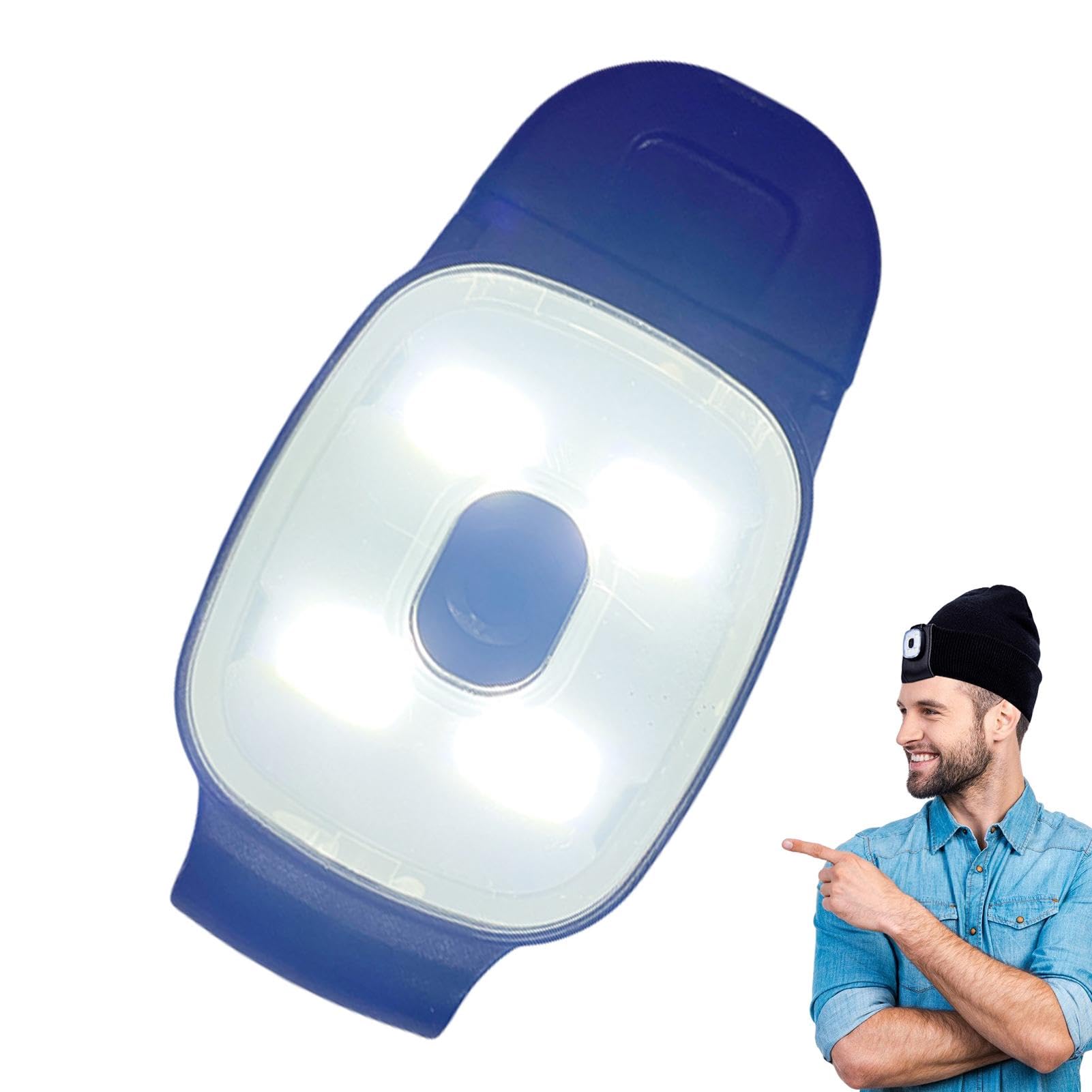 Teksome Luci da corsa indossabili, torce a LED ricaricabili con clip, luce da jogging indossabile, luce da corsa portatile per attività all'aperto