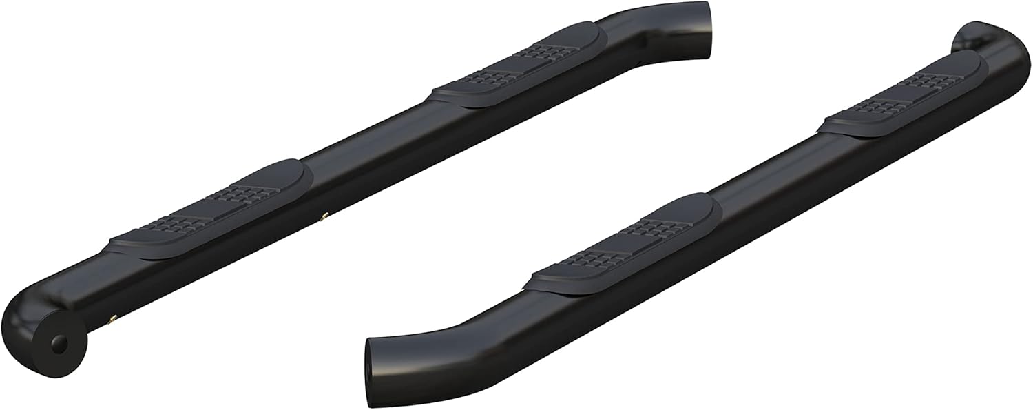 ARIES 214051 3-Inch Round Black Stainless Steel Nerf Bars, No-Drill, Fits Select Chevrolet Colorado, GMC Canyon