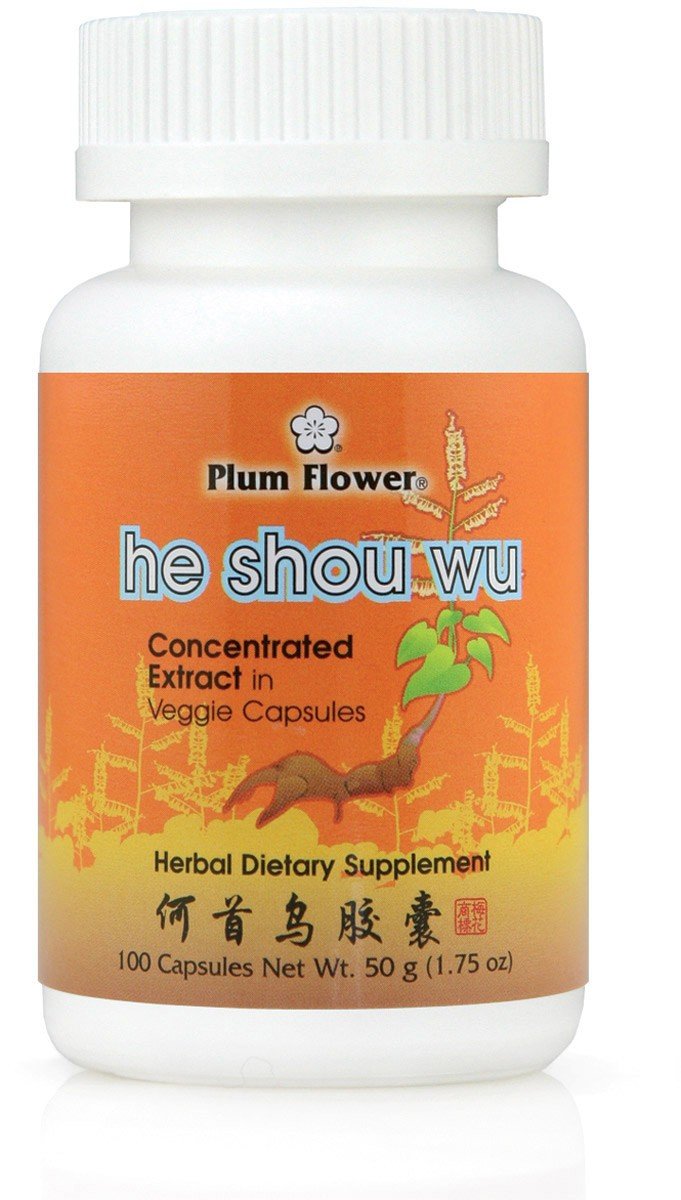 He Shou Wu Capsules, Concentrated Extract - Fo-Ti Root, Polygonum Multiflorum, 100 Veggie Caps