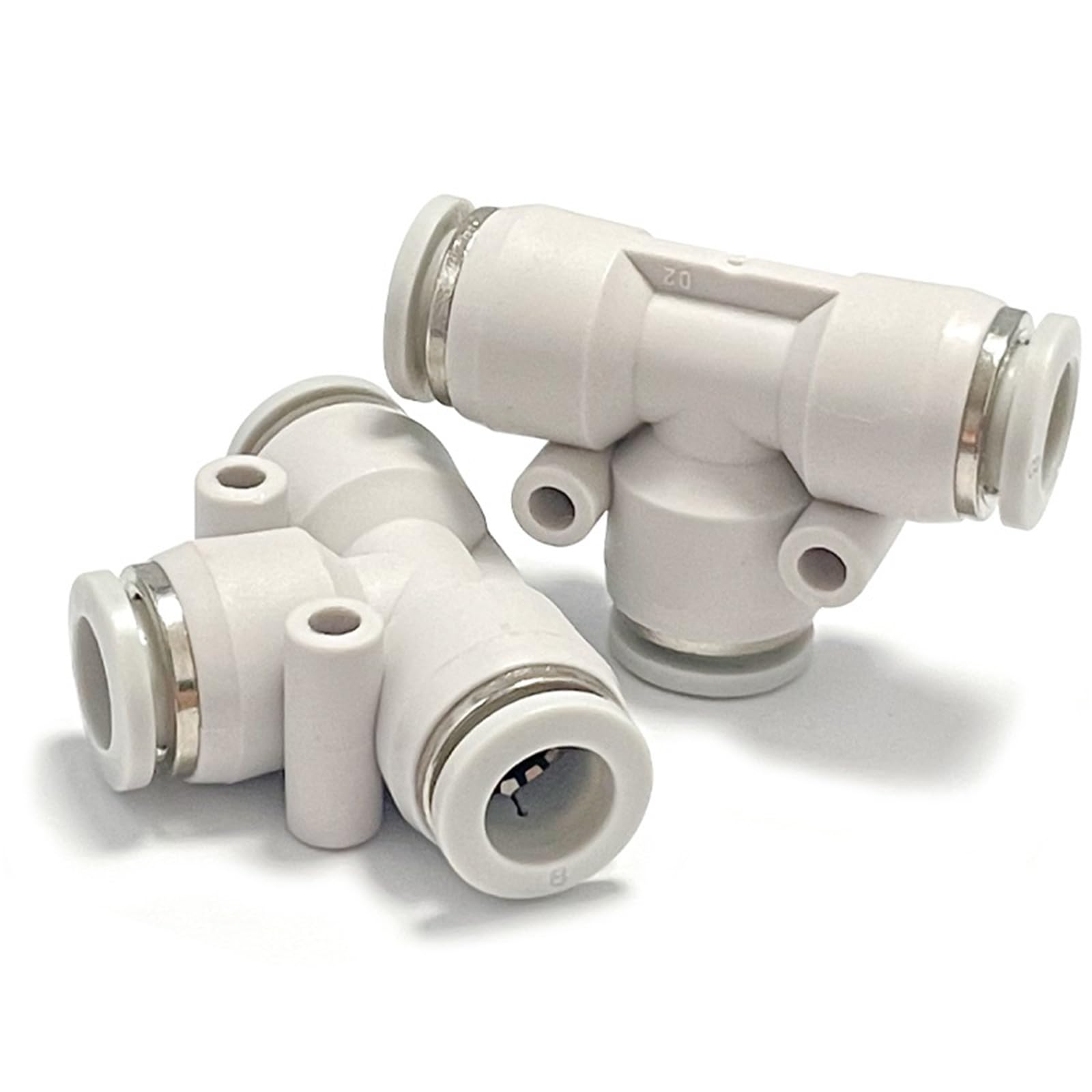 Conector neumático tipo T PE6 ideal para proyectos de bricolaje y optimización de talleres